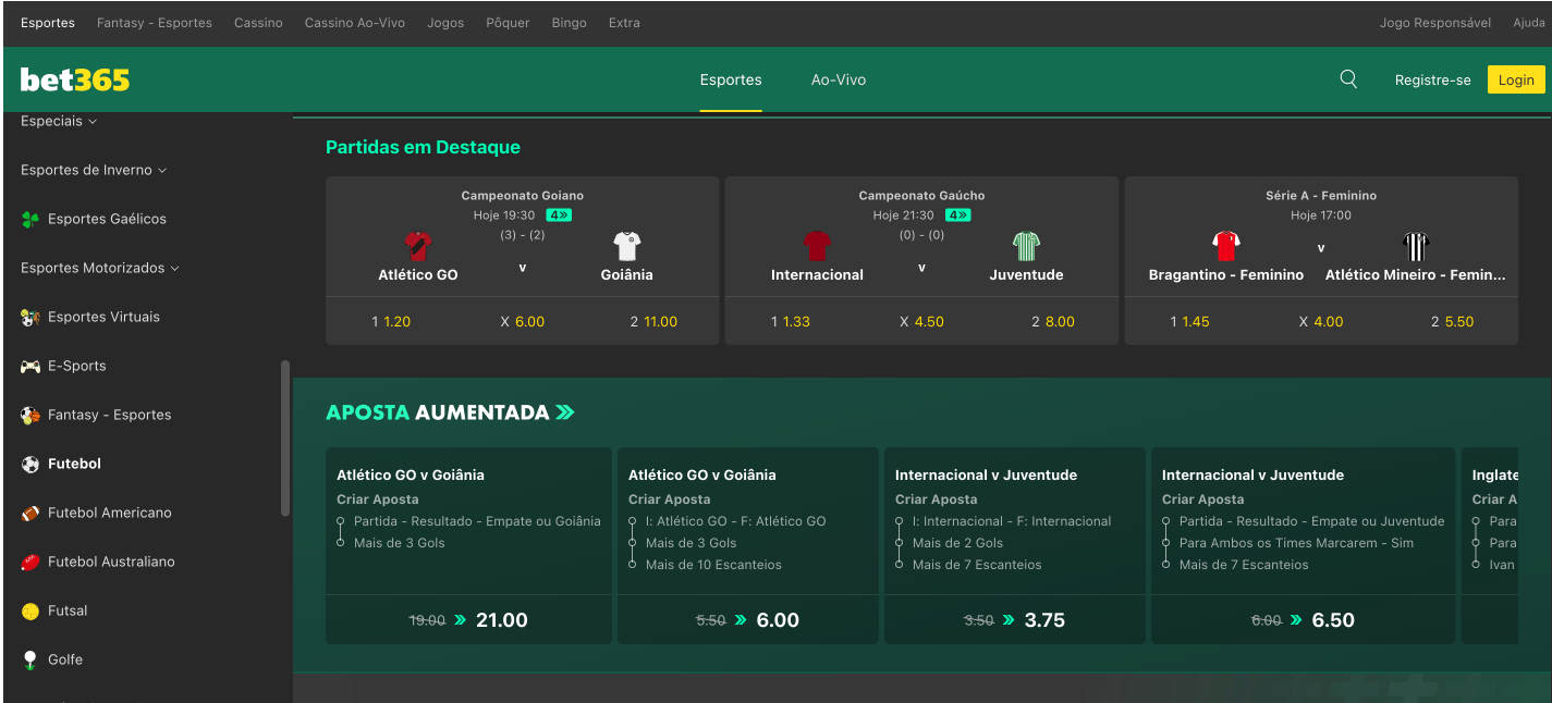 Bet365 versão Desktop