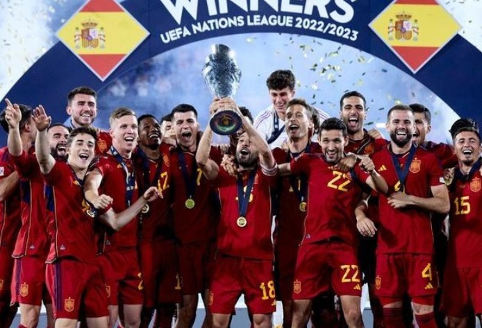 Recentemente, a Espanha conquistou o título da Nations League