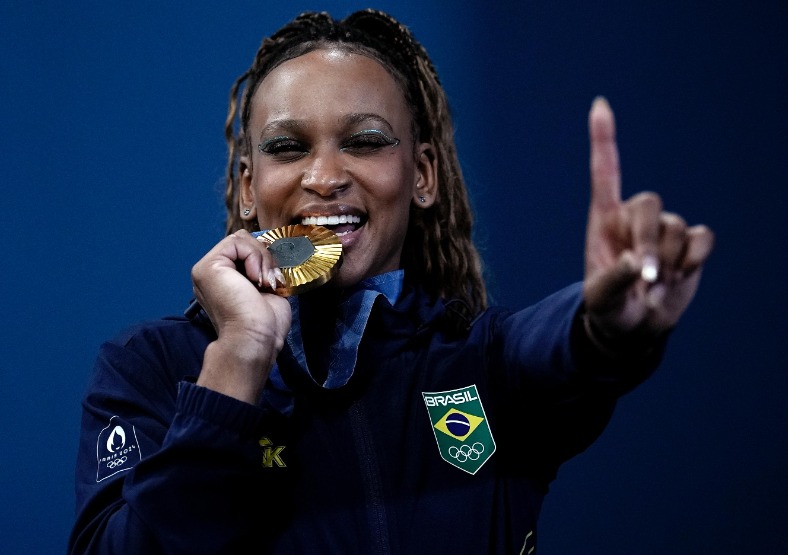 Rebeca e a tão sonhada medalha de ouro