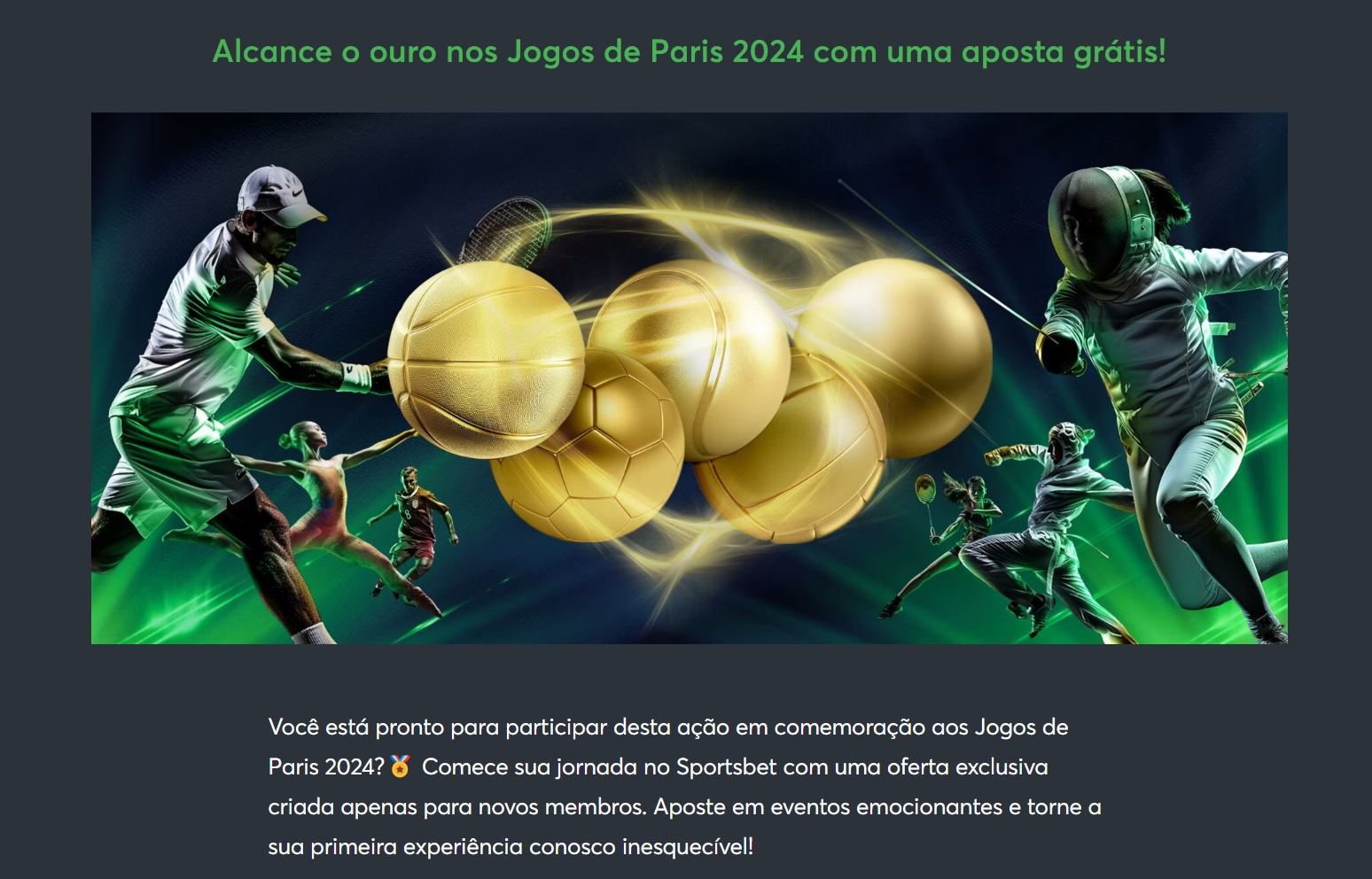 Como Funciona a Aposta Grátis para Paris 2024 no Sportsbet