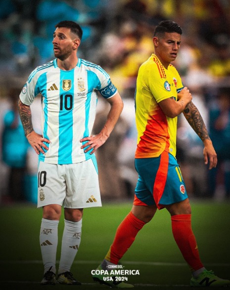 Argentina x Colômbia, Messi x James! A final de domingo promete fortes emoções