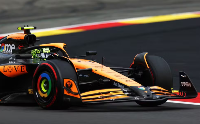 Norris lidera treino da McLaren no GP da Bélgica