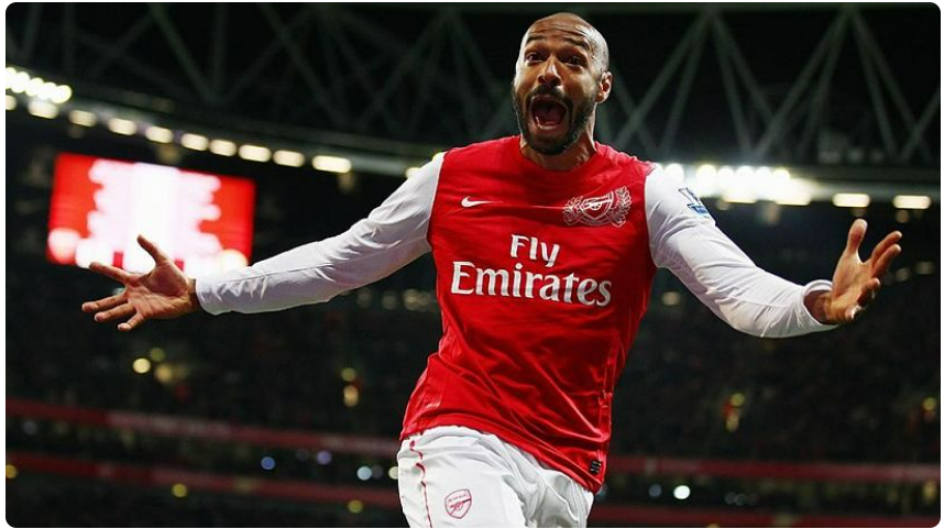 Thierry Henry é eleito o melhor atacante da história da Premier League pela FourFourTwo