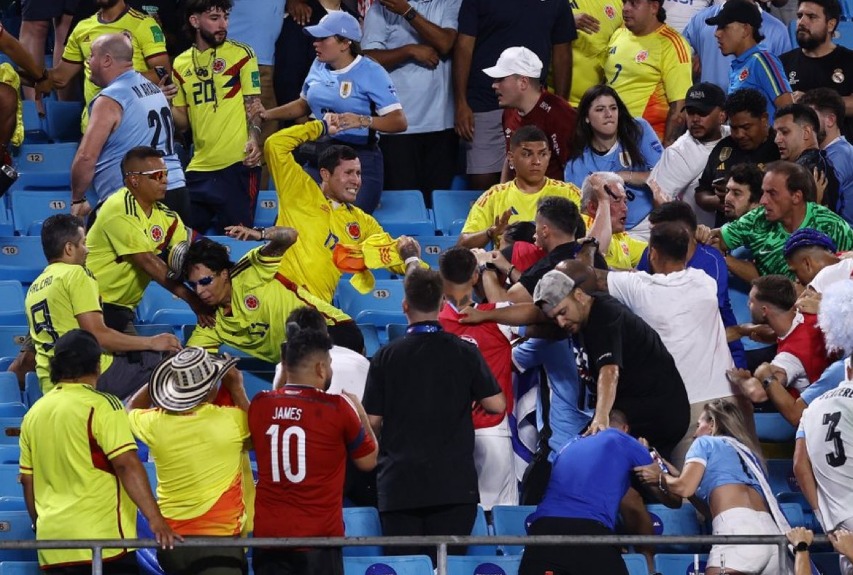 O tempo fechou após a classificação da Colômbia para a final da Copa América