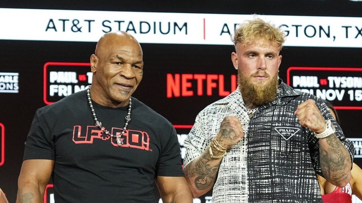 Jake Paul Gifts Mike Tyson a Dove Before Upcoming Bout in Arlington