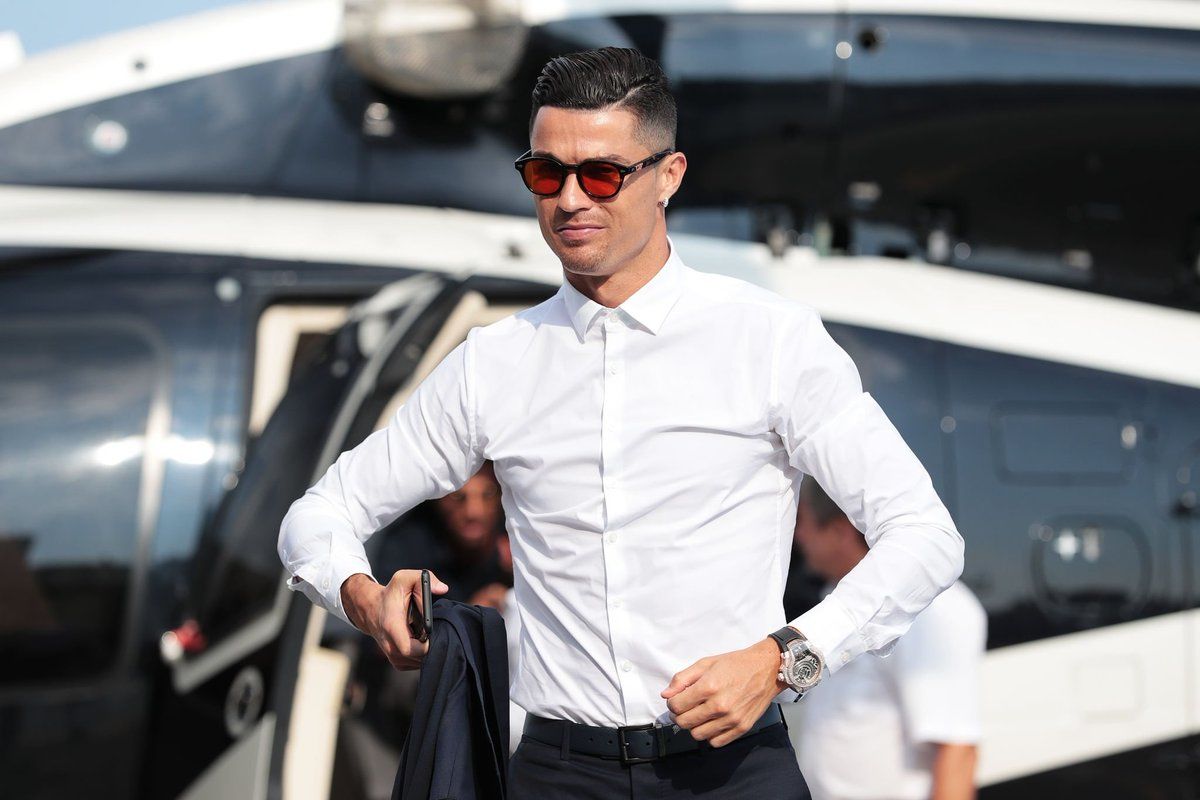 Cristiano Ronaldo Arrives at the UEFA Champions League Draw