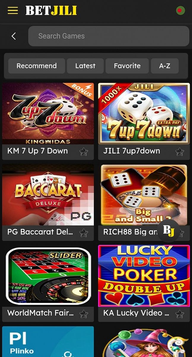 Betjili Casino Games