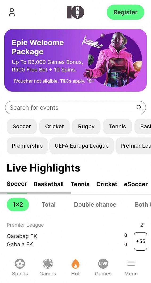 10bet Sign up