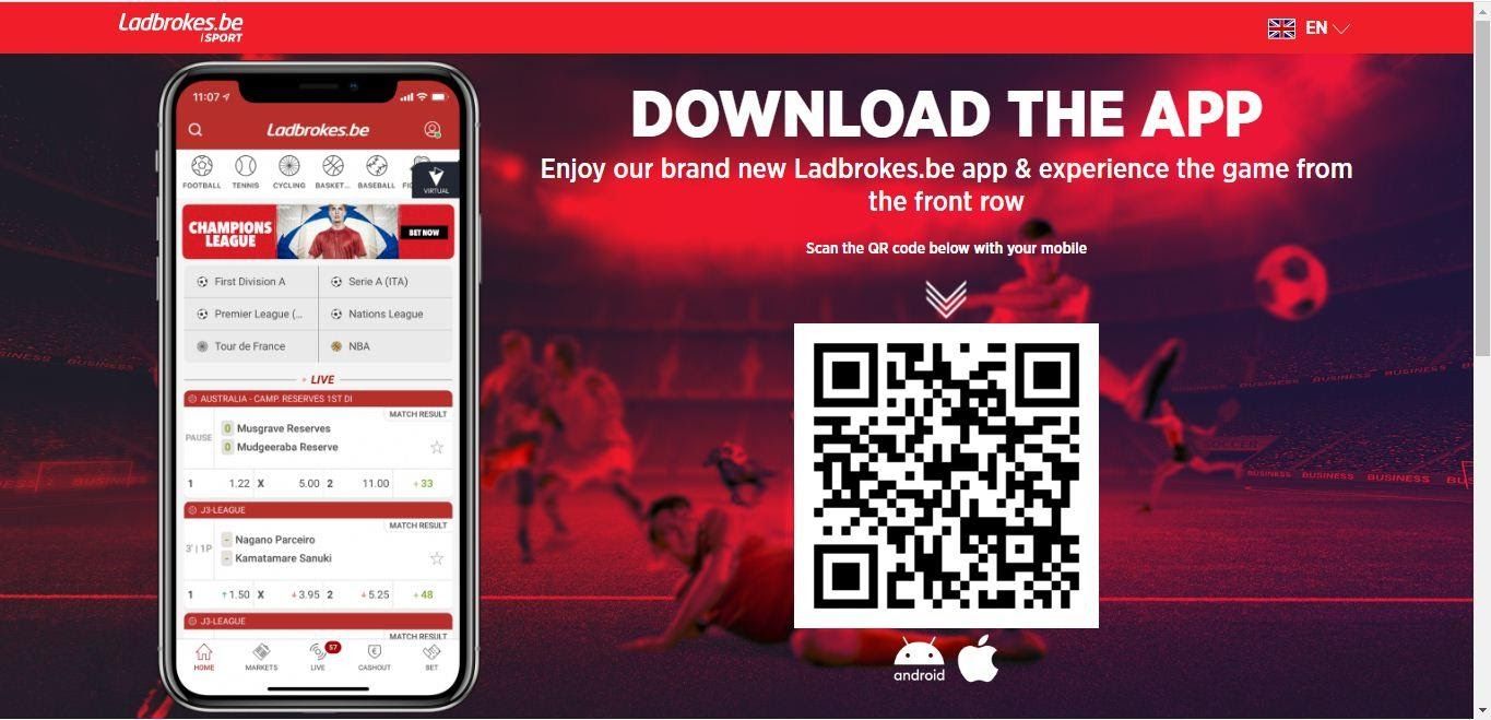 ladbrokes app downloading page