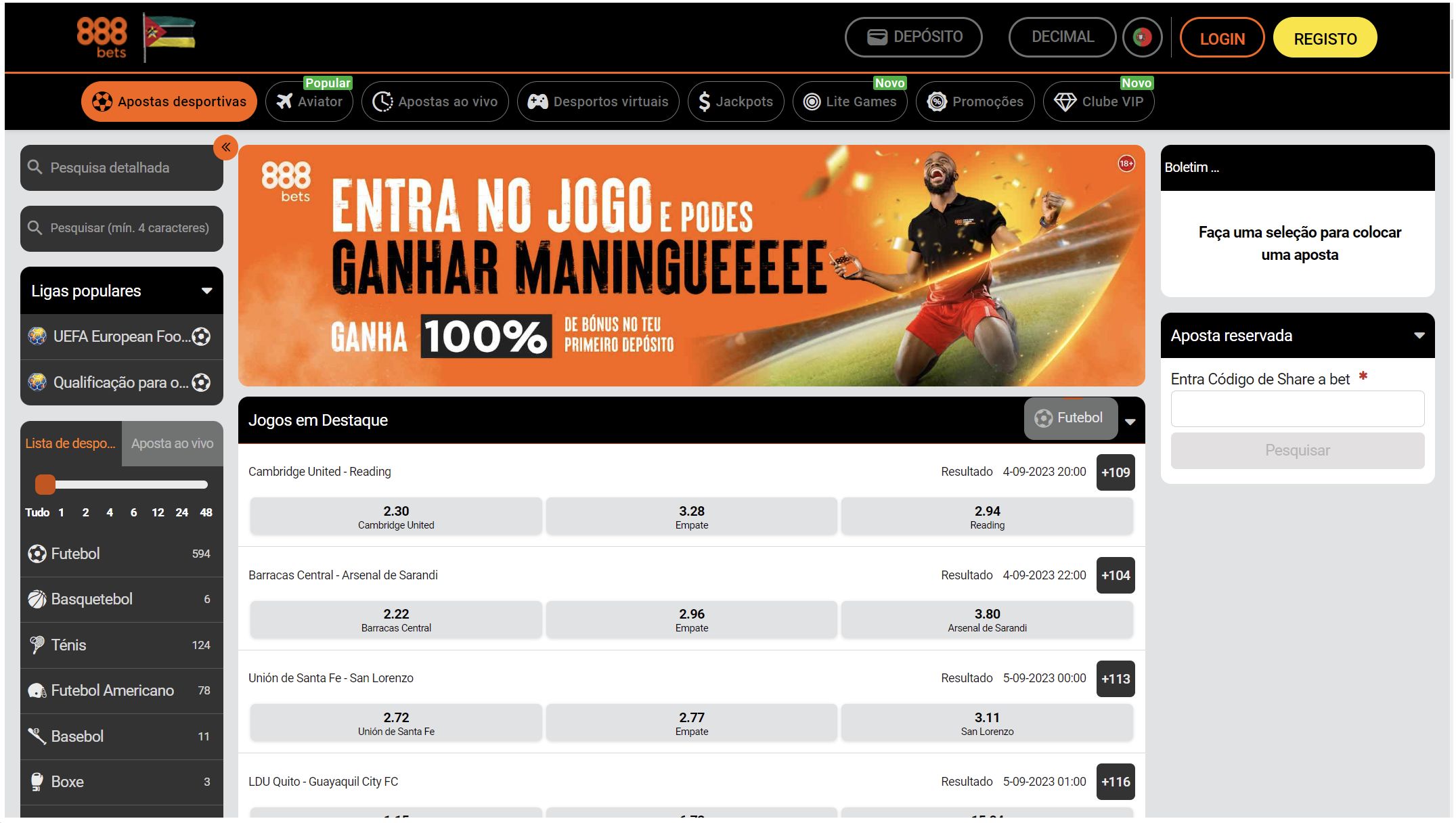 Ferramentas disponíveis para o jogador na página inicial do site