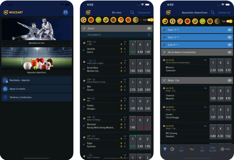 App Móvil Mozzartbet