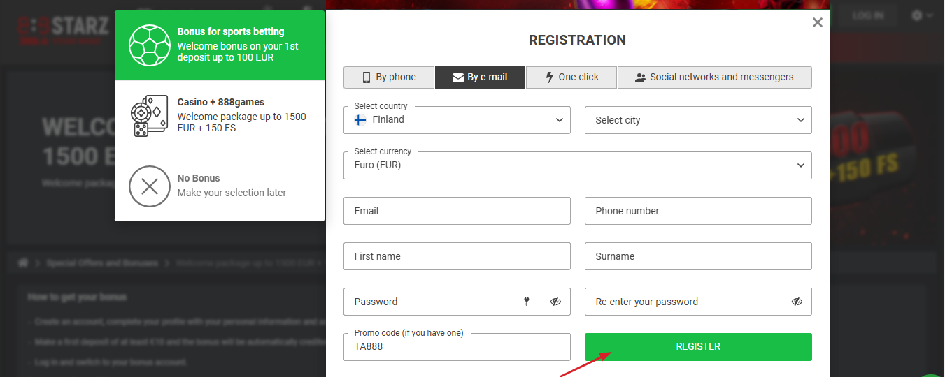 Submit Registration Details