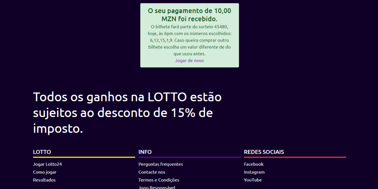 Aposta de loto Moçambique