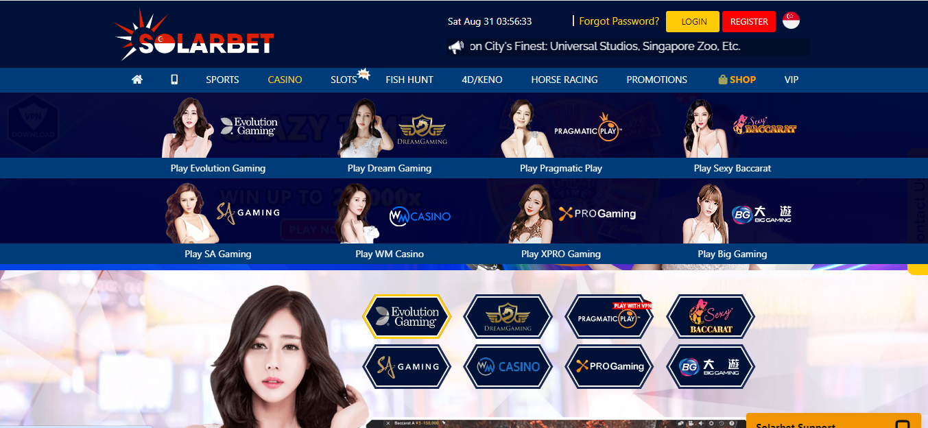 Solarbet Live Casino