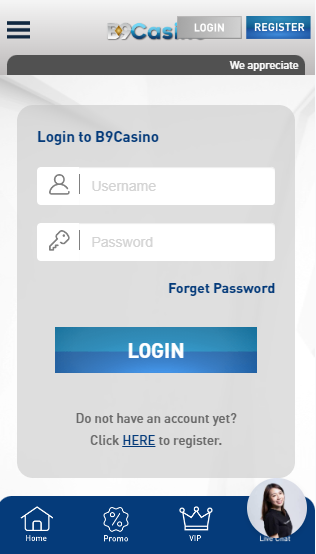 B9Casino Mobile