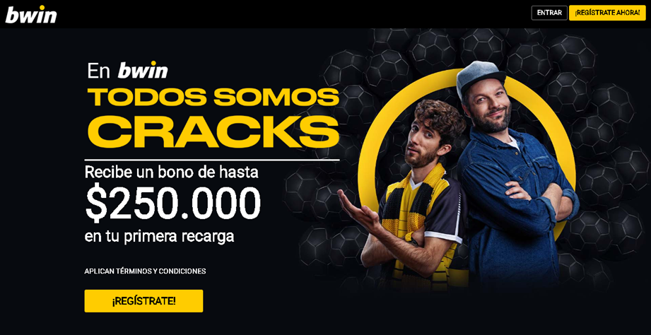 Imagen promocional del bono de bienvenida de bwin