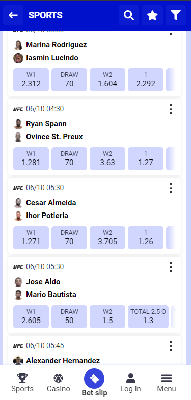  Ufc betting steps