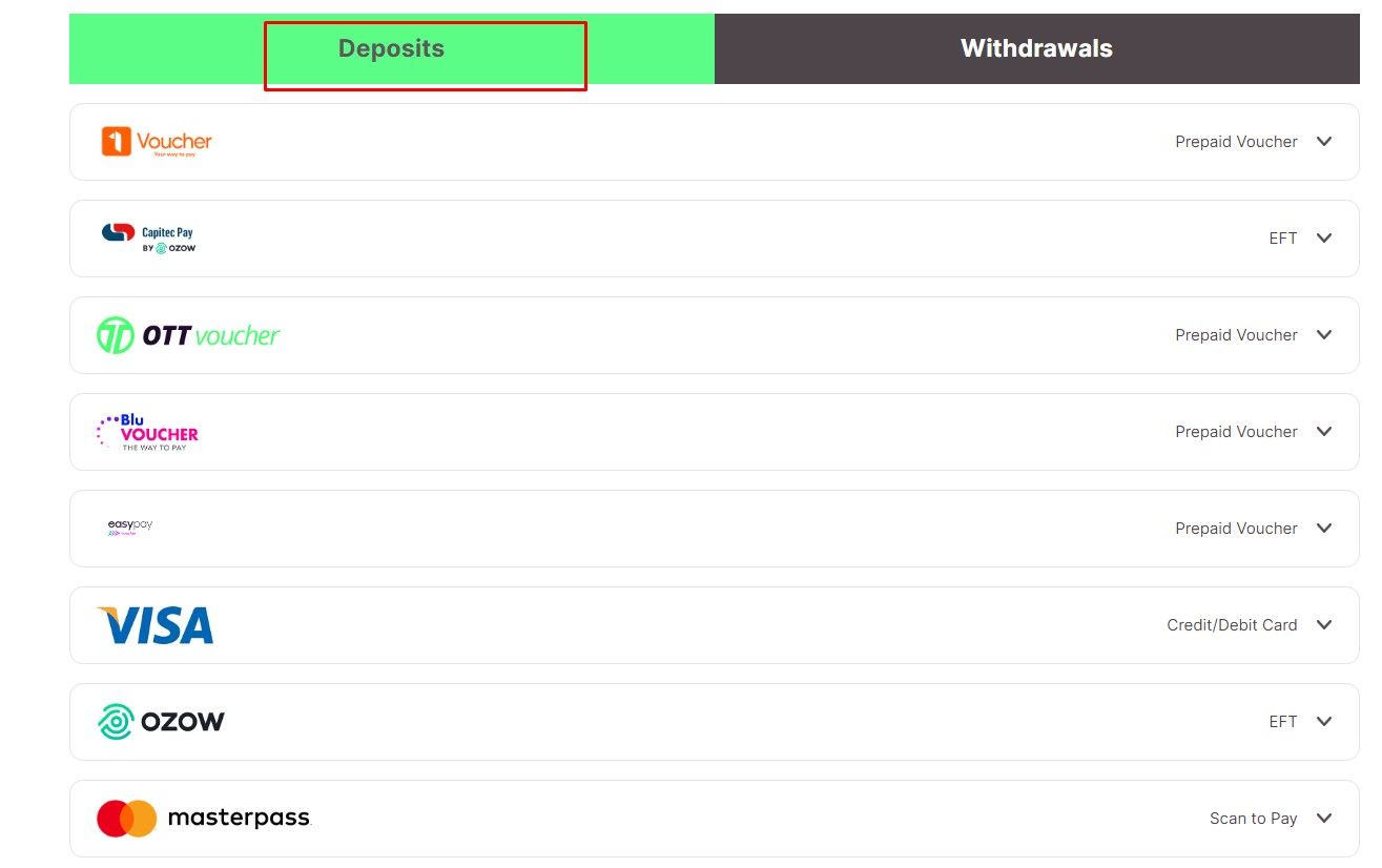 10Bet Deposits