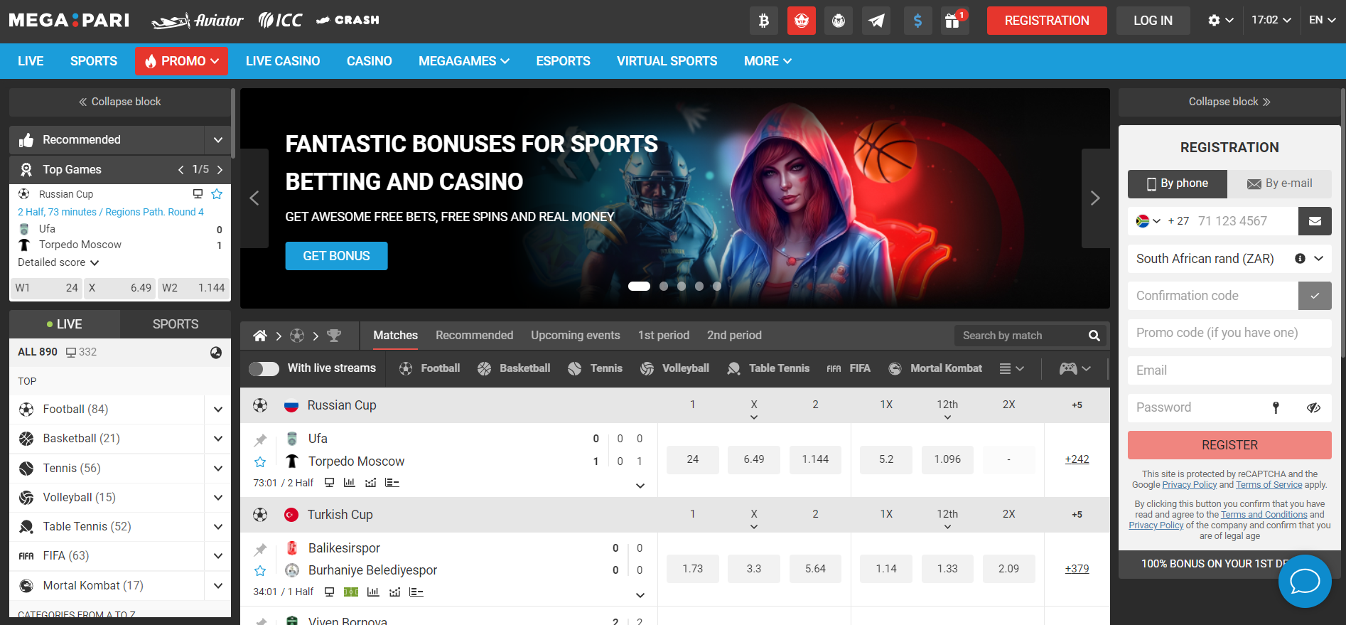 Image for Megapari sportsbook