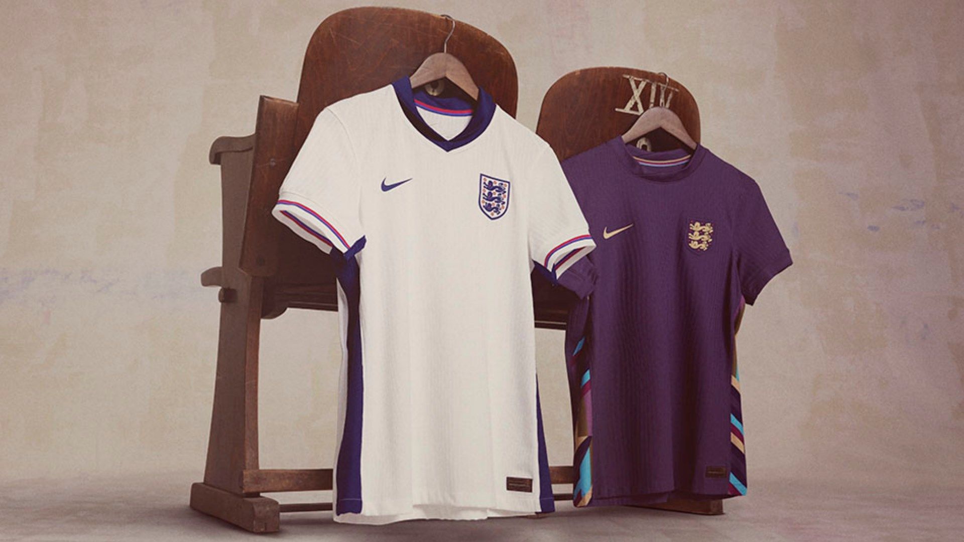 England Home and Away Kits