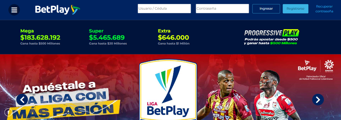 Cómo iniciar sesión en Betplay Colombia