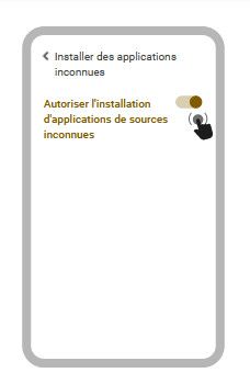 Etape 3 : Autoriser L’installation D’applications de Sources Inconnues