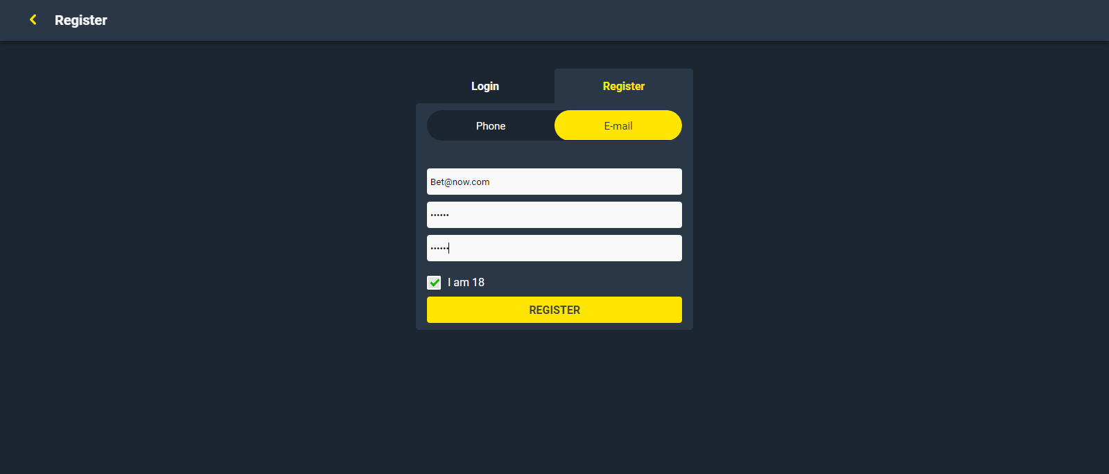 Step 3: Confirm registration details on Slots Capital casino