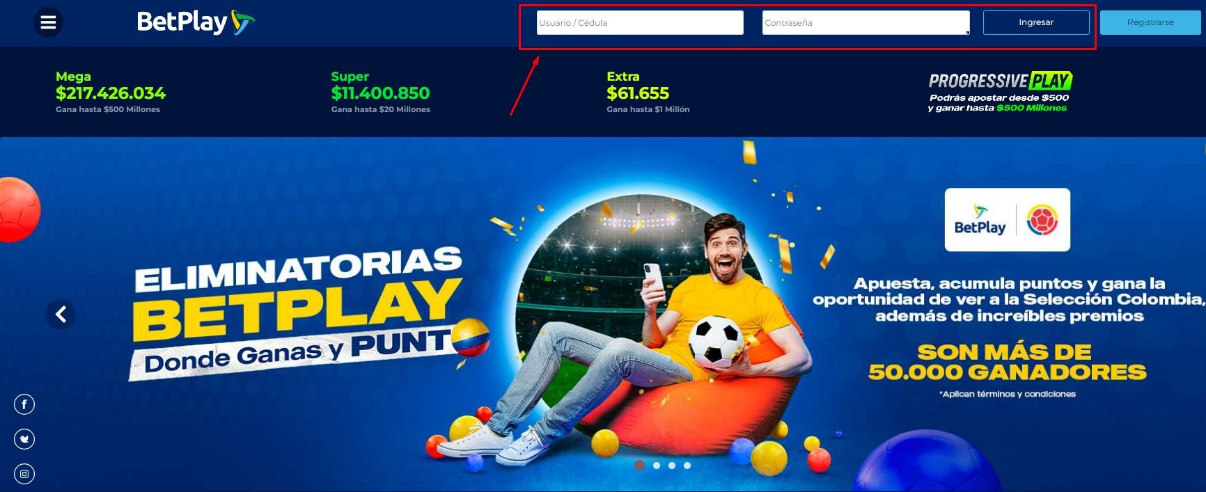 Cómo iniciar sesión en Betplay Colombia