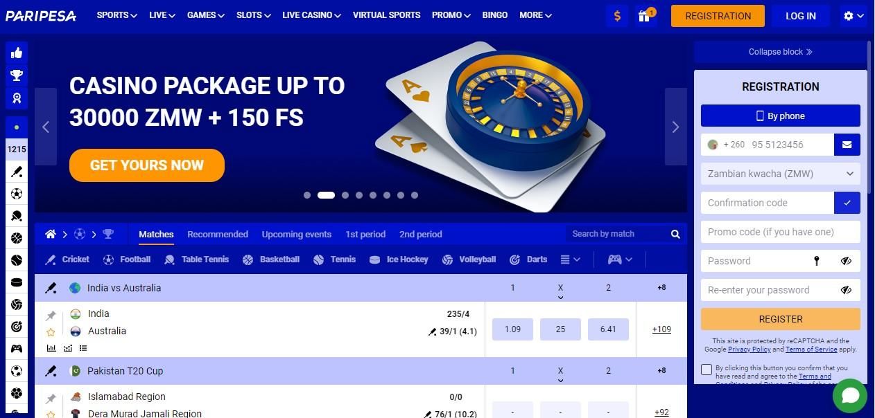 Paripesa Sportsbook Sign-Up Process