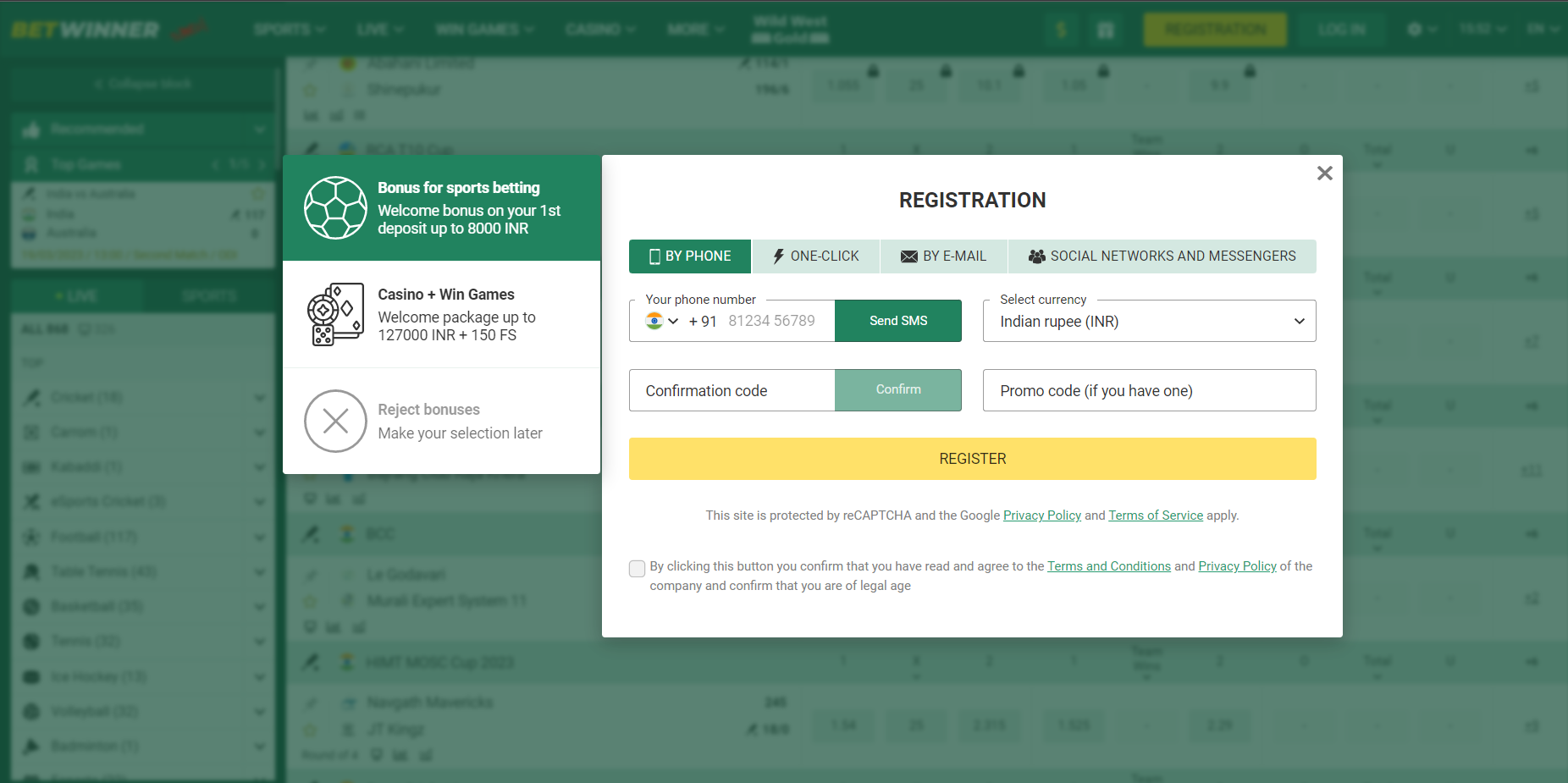 Registration Page