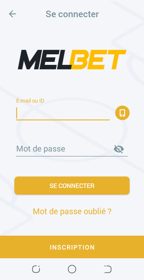 Comment se connecter et utiliser Melbet App